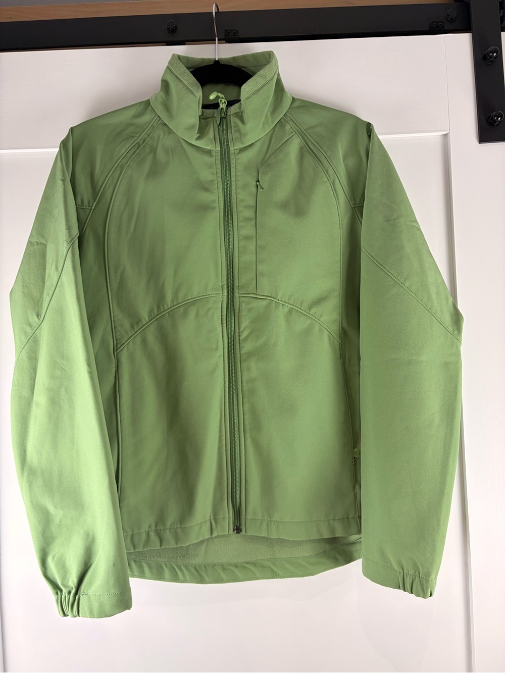 Black Diamond Women’s Medium Softshell Jacket Green Full Zip Fleece Lined